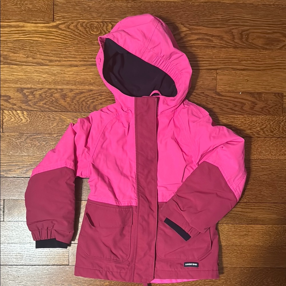 Lands' End Pink Hooded Jacket